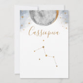 Celestial Table Number, Cassiopeia Constellation (Achterkant)