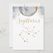 Celestial Table Number, Sagittarius Constellation (Achterkant)
