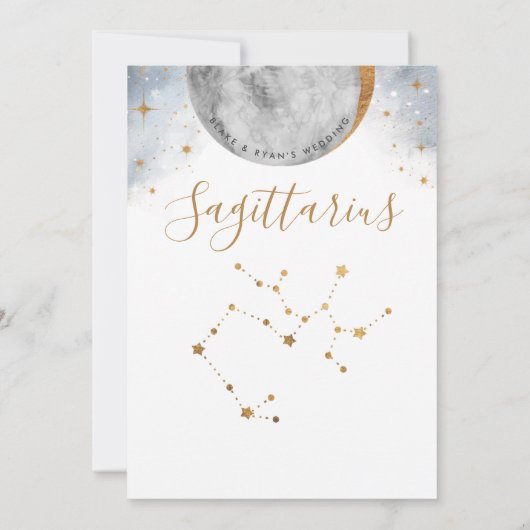 Celestial Table Number, Sagittarius Constellation (Achterkant)