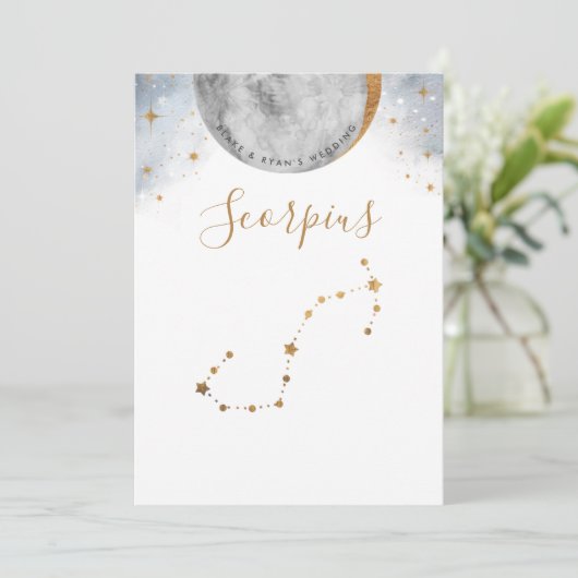 Celestial Table Number, Scorpius Constellation (Staand voorkant)