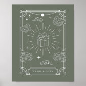 Celestial Tarot Baby shower Kaarten & Cadeaubordje Poster (Voorkant)