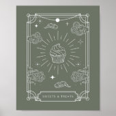 Celestial Tarot Baby shower Sweets & Treats Teken Poster (Voorkant)