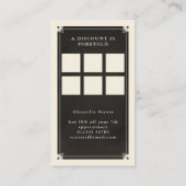 Celestial Tarot boho Loyalty Visitekaartje (Achterkant)