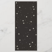 Celestial Tarot Boho star trouwceremonie Programmakaart (Achterkant)