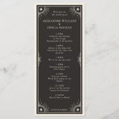 Celestial Tarot Boho star trouwtijdprogramma Programmakaart (Voorkant)