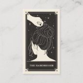 Celestial Tarot Bridal Black Visitekaartje (Voorkant)
