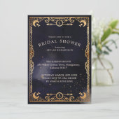 Celestial Tarot Card Sun & Moon Navy Vrijgezellenf Kaart (Staand voorkant)