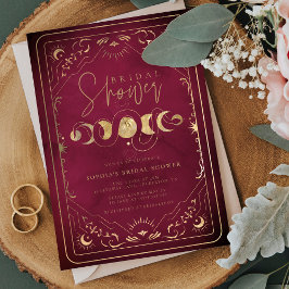 Celestial Tarot Crimson Rood & Goud Vrijgezellenfe Kaart