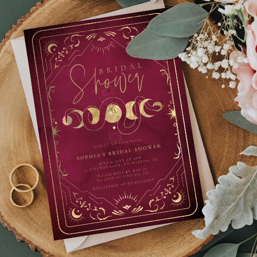 Celestial Tarot Crimson Rood & Goud Vrijgezellenfe Kaart