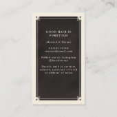 Celestial Tarot Hairdresser Black Visitekaartje (Achterkant)