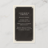 Celestial Tarot Hairdresser Black Visitekaartje (Achterkant)