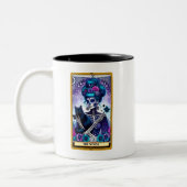 Celestial Tarot Kaart De Heks Tweekleurige Koffiemok (Links)