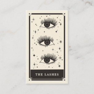 Celestial Tarot Lashes Black Visitekaartje