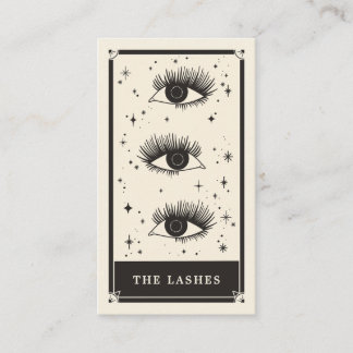 Celestial Tarot Lashes Black Visitekaartje