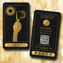Celestial Tarot Logo Kapper Zwart Goud