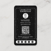 Celestial Tarot Logo Kapper Zwart Wit Schattige Visitekaartje (Achterkant)