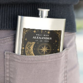 Celestial Tarot Maan Goud Bruidsjonkers Mat Zwart Flacon (Voorbeeld)