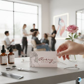 Celestial Tarot Pink Lines Hair Salon Classic Visitekaartje