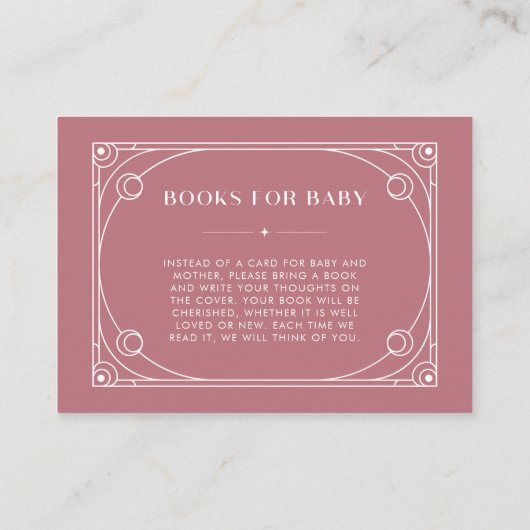 Celestial Tarot Roos Boeken voor Baby Enclosure Ka Informatiekaartje (Achterkant)