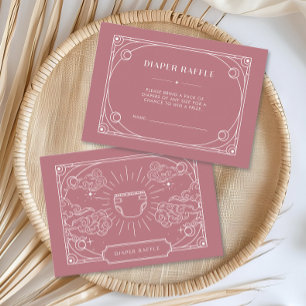 Celestial Tarot Roos Luier Raffle Behuizing Kaart