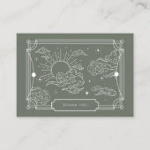 Celestial Tarot Sage Baby shower Dank u kaart (Voorkant)