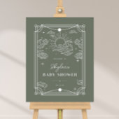 Celestial Tarot Sage Baby shower Welkomstbord Poster