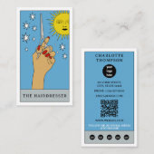 Celestial Tarot Sun Hairdresser Haarsalon Logo Visitekaartje (Voorkant / Achterkant)