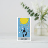 Celestial Tarot Sun House Cleaner Logo Visitekaartje (Staand voorkant)