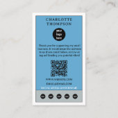 Celestial Tarot Sun Logo Dank u voor kleine bedrij Visitekaartje (Achterkant)