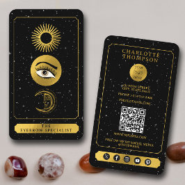Celestial Tarot Sun Moon Wenkbrauw Specialist Visitekaartje