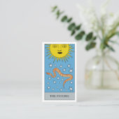 Celestial Tarot Sun Snake Psychische Logo Visitekaartje (Staand voorkant)