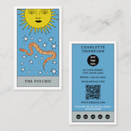 Celestial Tarot Sun Snake Psychische Logo Visitekaartje