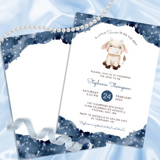 Celestial Taurus Astrologie Teken Baby shower Kaart