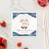 Celestial Taurus Waterverf Baby shower Servet (Insitu)