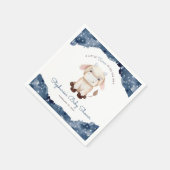 Celestial Taurus Waterverf Baby shower Servet (Hoek)