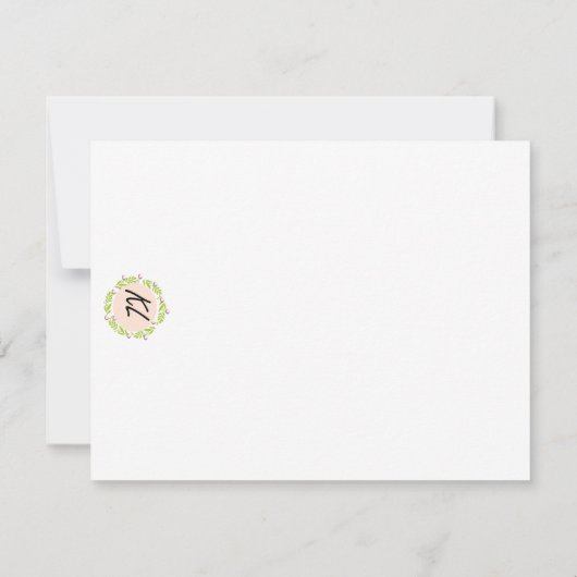 Celestial Tea cup Bedankkaart (Achterkant)