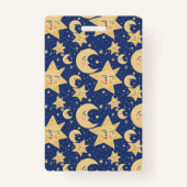 Celestial Teacher ID Badge -  DesBadge (Achterkant)