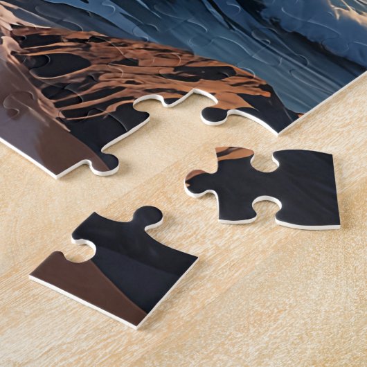 Celestial Tide: Moonlit Ocean Dream Puzzel (Zijkant)