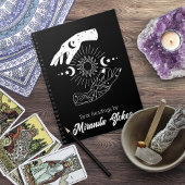 Celestial Touch Trendy Zon & Maan Handen Zwart Notitieboek