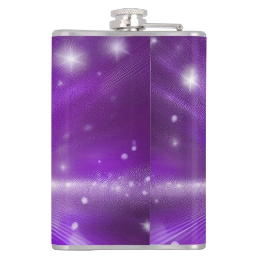 Celestial Traveler: Golden Sagittarius Heupfles (Achterkant)