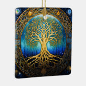 Celestial Tree of Life Keltische knoop Keramisch Ornament (Rechts)
