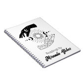 Celestial Trendy Sun & Moon Hands Tarot Journal Notitieboek (Rechterzijde)