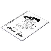 Celestial Trendy Sun & Moon Hands Tarot Journal Notitieboek (Linkerzijde)