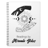 Celestial Trendy Sun & Moon Hands Tarot Journal Notitieboek (Voorkant)