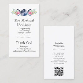 Celestial Triple Moon Goddess QR Code Dank je wel Visitekaartje