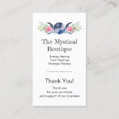 Celestial Triple Moon Goddess QR Code Dank je wel Visitekaartje (Voorkant)