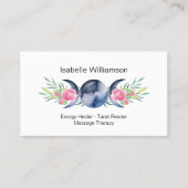 Celestial Triple Moon Godin Metafysical Mystic Visitekaartje (Voorkant)