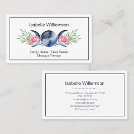 Celestial Triple Moon Godin Metafysical Mystic Visitekaartje