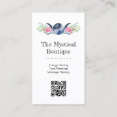 Celestial Triple Moon Godin Metafysical QR Code Visitekaartje (Voorkant)