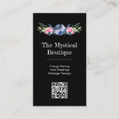 Celestial Triple Moon Godin Metafysical QR Code Visitekaartje (Voorkant)